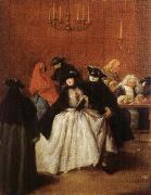 Pietro Longhi Masks in the Foyer oil painting